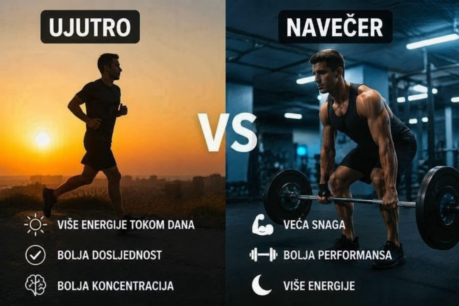Da li je bolje trenirati ujutro ili navečer? Šta kaže nauka