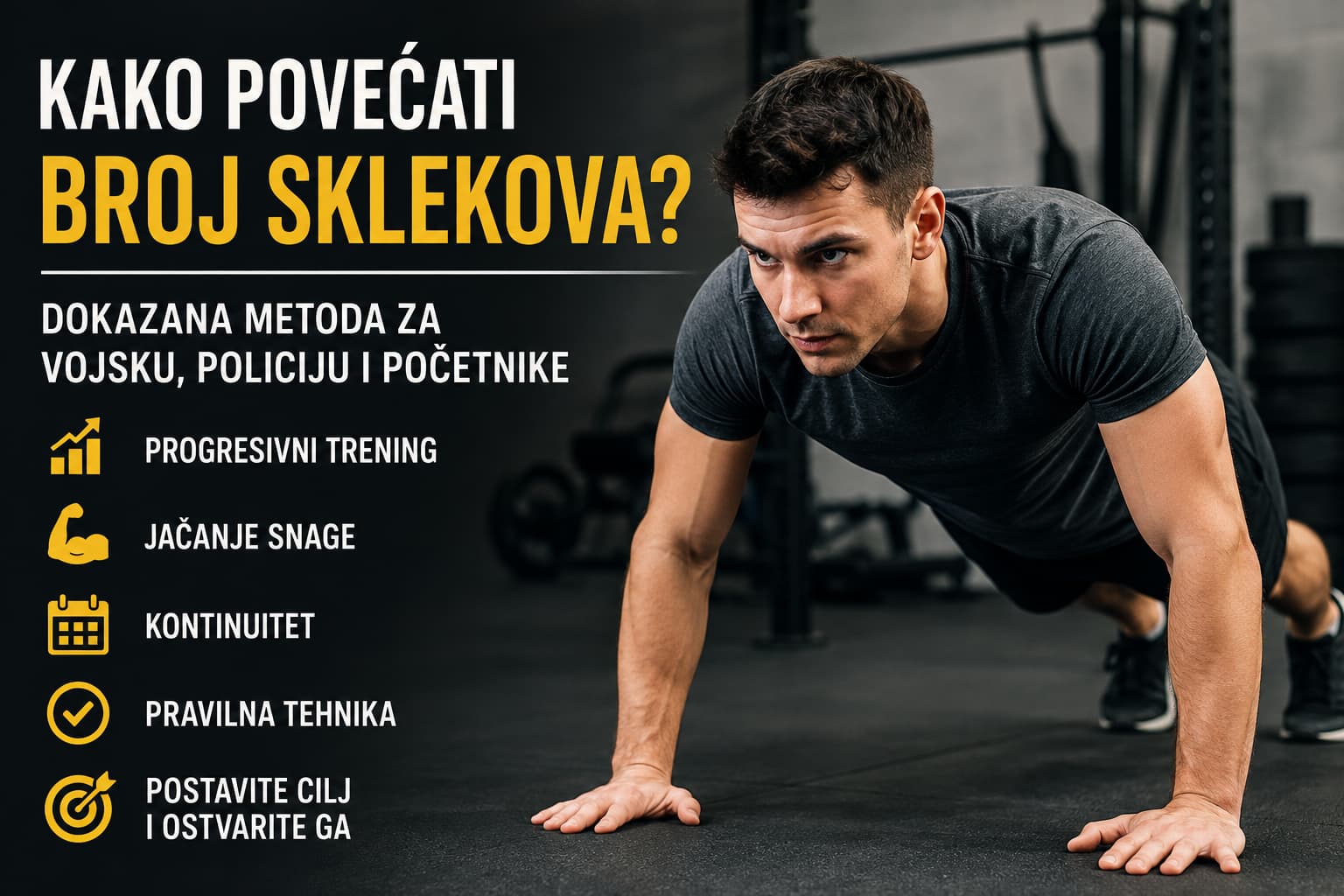 Kako povećati broj sklekova? Vodič za vojsku, policiju i sve koji žele biti jači