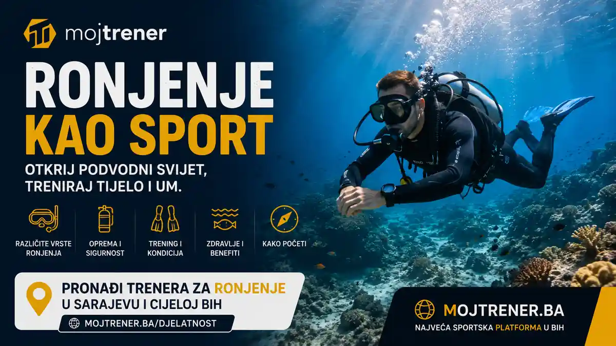 Ronjenje kao sport - vrste ronjenja, oprema, trening i kako početi