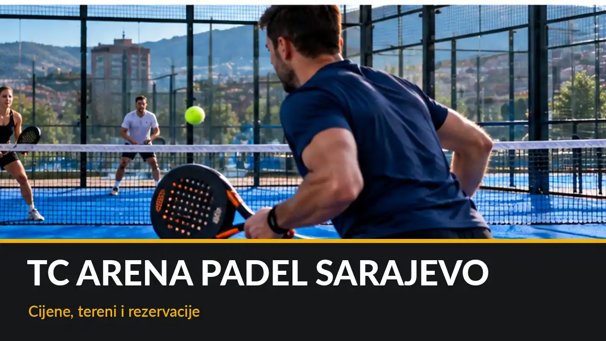 TC Arena Padel Sarajevo – saznajte cijene padel termina, lokaciju na Stupu, radno vrijeme, najam reketa i kako rezervisati teren.