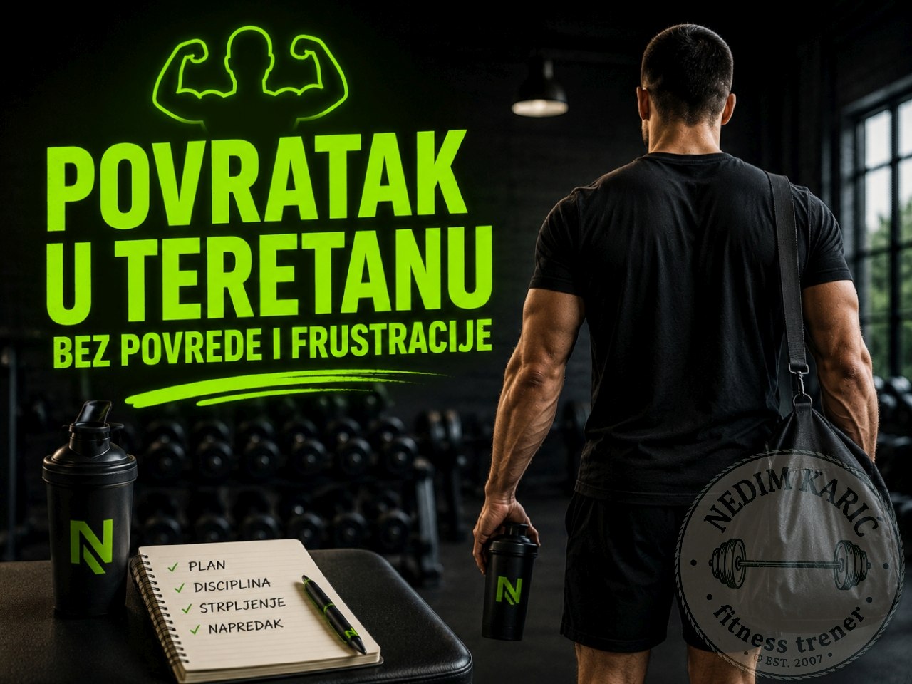 Povratak u teretanu poslije duže pauze bez rizika od  povrede i frustracije?